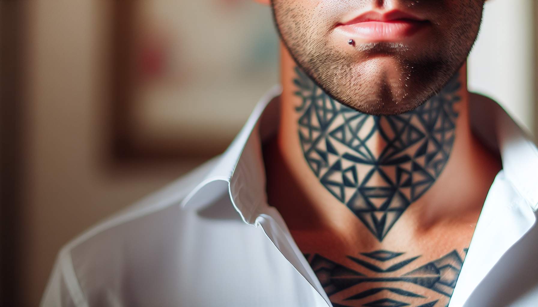 Idées tatouage cou homme : élégance et style