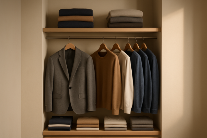 Dressing capsule homme 2026 : qualité plutôt que quantité