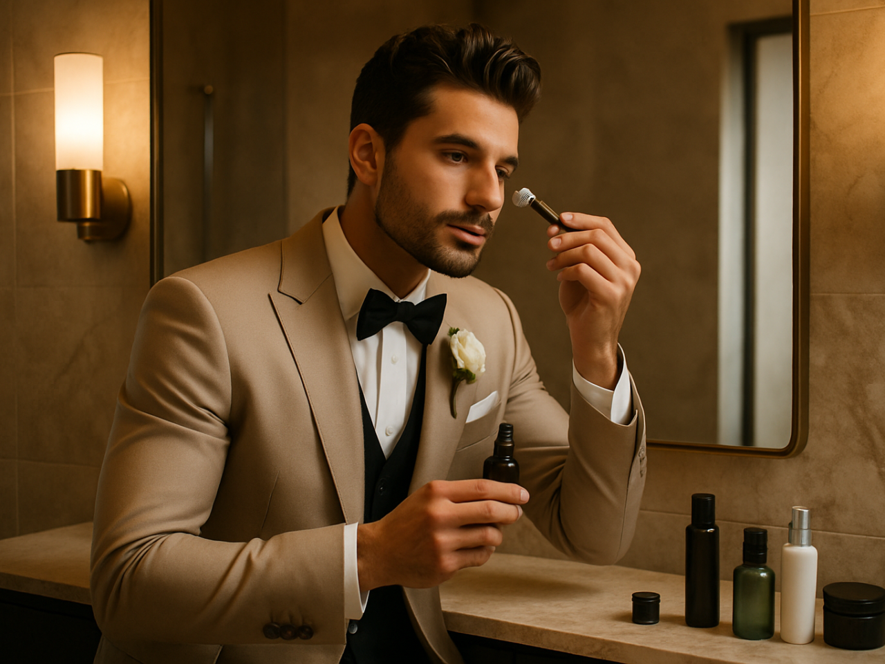 Routine beauté homme 2026 : le grooming du marié au top