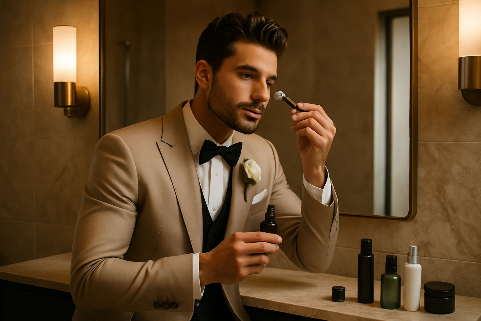 Routine beauté homme 2026 : le grooming du marié au top